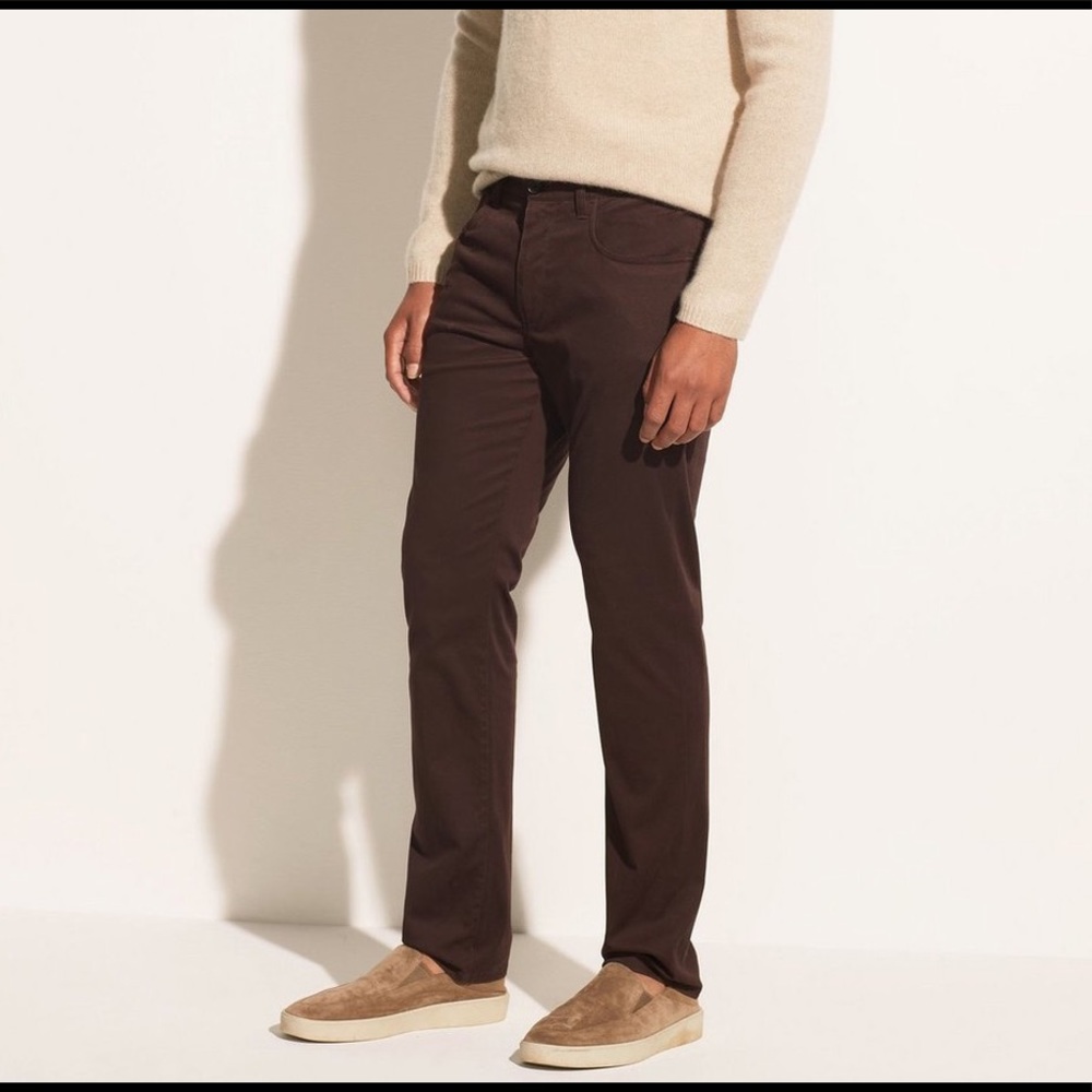 VINCE STRAIGHT JEANS PLUM COLOR